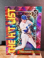 2022 Donruss TREA TURNER The Hit List Pink Fireworks Insert #THL-1 Dodgers
