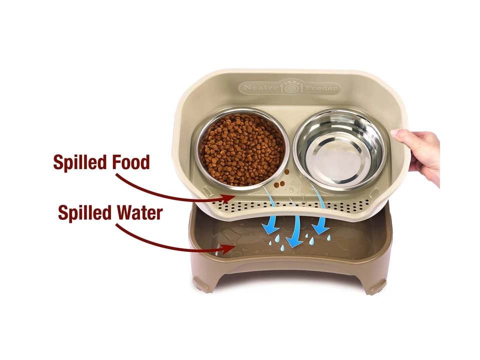 Аккуратная кормушка - экспресс-модель - грязеотталкивающие миски для собак (средние/большие, капучин... - Изображение 3 из 4