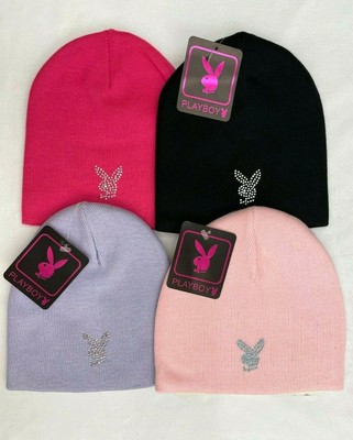 Unisex Beanie Hat with Rhinestone Bunny 