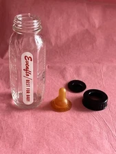Vintage Evenflo Glass Baby Bottle 3”
