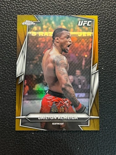 2026 Topps Chrome UFC Jailton Almeida Base /50 Gold Refractor GX05