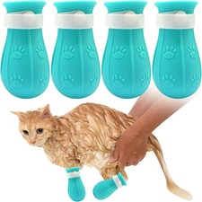 4pcs Kitten Paw Protectors Anti-scratch Cat Shoes Cat Boots Cat Silicone Shoes