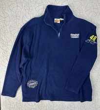Jimmie Johnson Sweatshirt Mens XL Blue Winners Circle Racing Lowes #48
