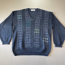 VTG Cassan Bueckle Sweater Mens Large Grunge Knit Pullover Grandpa 90s Academia