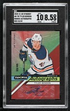 2020 Upper Deck Synergy Rookie Red 33/49 Tyler Benson #AR-TB SGC 8.5 Auto 02mr