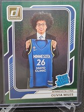 Olivia Miles Rookie Panini 2026 WNBA Draft Night  Rated Rookie Green Shimmer