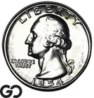 1954 Washington Quarter PROOF, Beautiful Superb Gem PR++