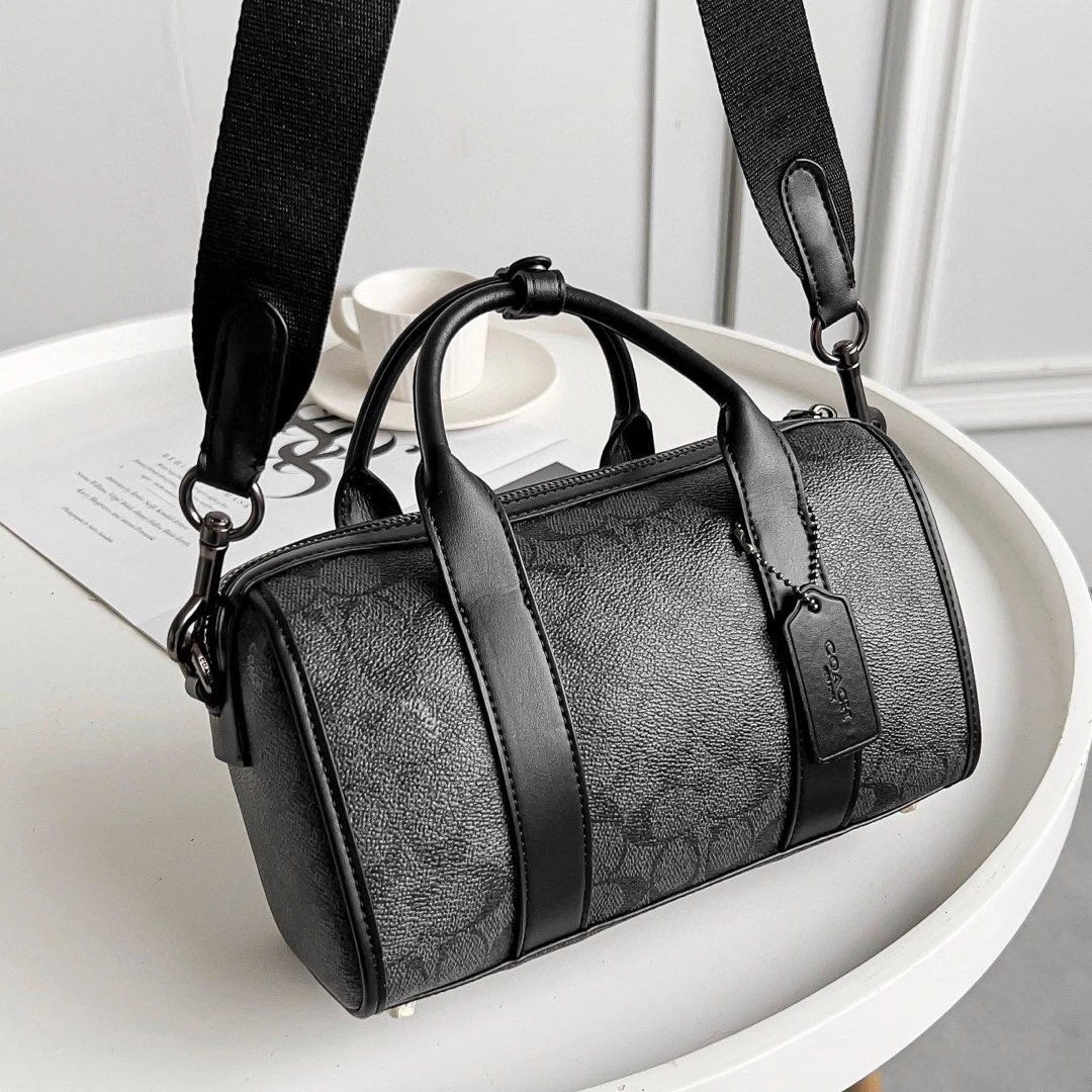 COACH Gotham Duffle Bag 24 In Signature Canvas CA186 Mini Boston
