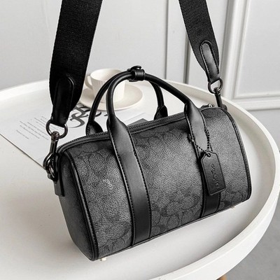 COACH Gotham Duffle Bag 24 In Signature Canvas CA186 Mini Boston