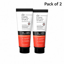 Deconstruct Brightening Sunscreen SPF 50 PA   Niacinamide 50g Pack of 2
