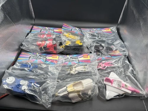 Vintage 1995 McDonald’s Mighty Morphin Power Rangers Movie Complete Toy Set Of 6