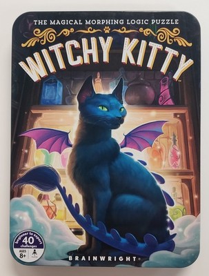 Witchy Kitty Magical Morphing Logic Puzzle Game Tin Case