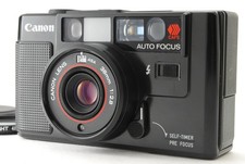  MINT W/Filter Canon AF35M Autoboy Black Point  Shoot 35mm Film Camera JAPAN
