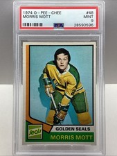 1974-75 O PEE CHEE MORRIS MOTT #48 RC PSA 9 MINT *POP 8