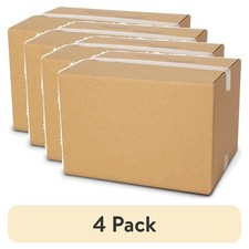Large Shipping Boxes 4 Pack 15x12x10 Inches Corrugated Cartons for Mailing