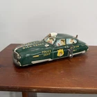 Vintage Wind Up Marx Dick Tracy Car With Light Bulb And Siren! Works Great!!