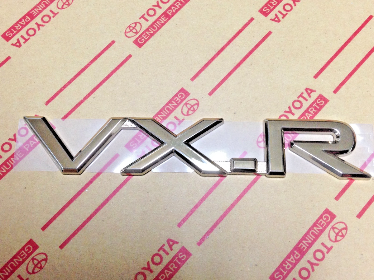 Genuine OEM Toyota Land Cruiser GOLD VX-R VXR Rear Emblem 1998