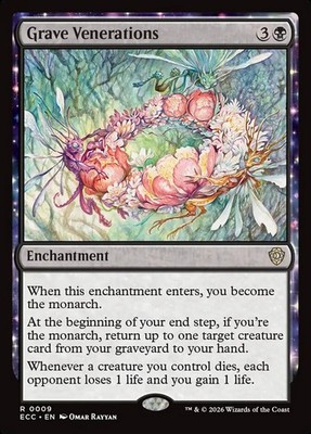 Grave Venerations 9 NM Lorwyn Eclipsed Commander MTG