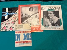 Vintage Lot Of Crochet and Quilt books