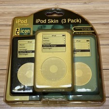 NEW 3 Pack iPod Skin Case For iPod Classic For all THICK VERSION iCon Sound Vtg