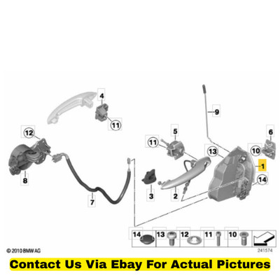 2012 Mini Cooper Countryman Türsystem Verriegelungen Links + Rechts OEM