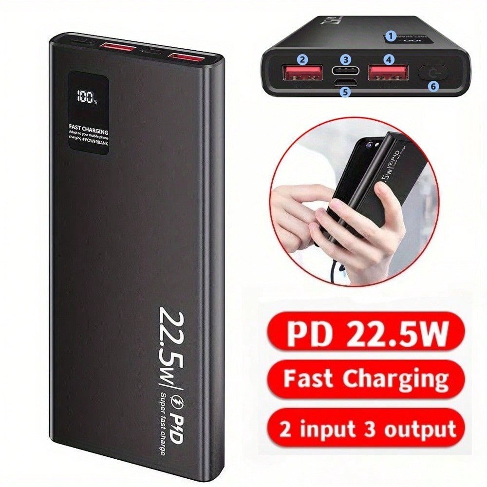 9000000mAh Portable Power Bank Dual USB External Battery