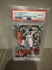 Ray Lewis 2025 Panini Absolute Kaboom #8 Case Hit SSP Super Bowl XXXV PSA 10