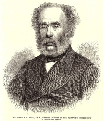 ''JOSEPH WHITWORTH, Gründer seines Scholarship of Mechanical Science'': 1868 Druck