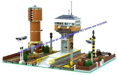 Lego MOC Switch Kontrollturm / NUR PDF Anleitung (geben Sie eine E-Mail an, um zu erhalten)