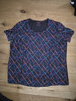 Crivit Sport Shirt Gr. XL Schwarz Bunt Top Zustand