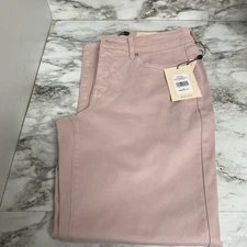 NYDJ Marilyn Straight Ankle Jean Women's Jean, Size 6, Pale Mauve