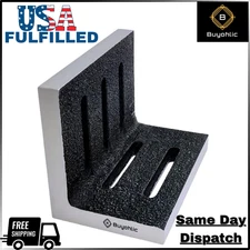 Ground Slotted Caste Iron Angle Plate 7" x 5.5" x 4.5" Inches-USA FULFILLED