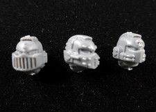 Venerable Dreadnought Heads Set (x3) - Warhammer 40K Space Marines Model Parts