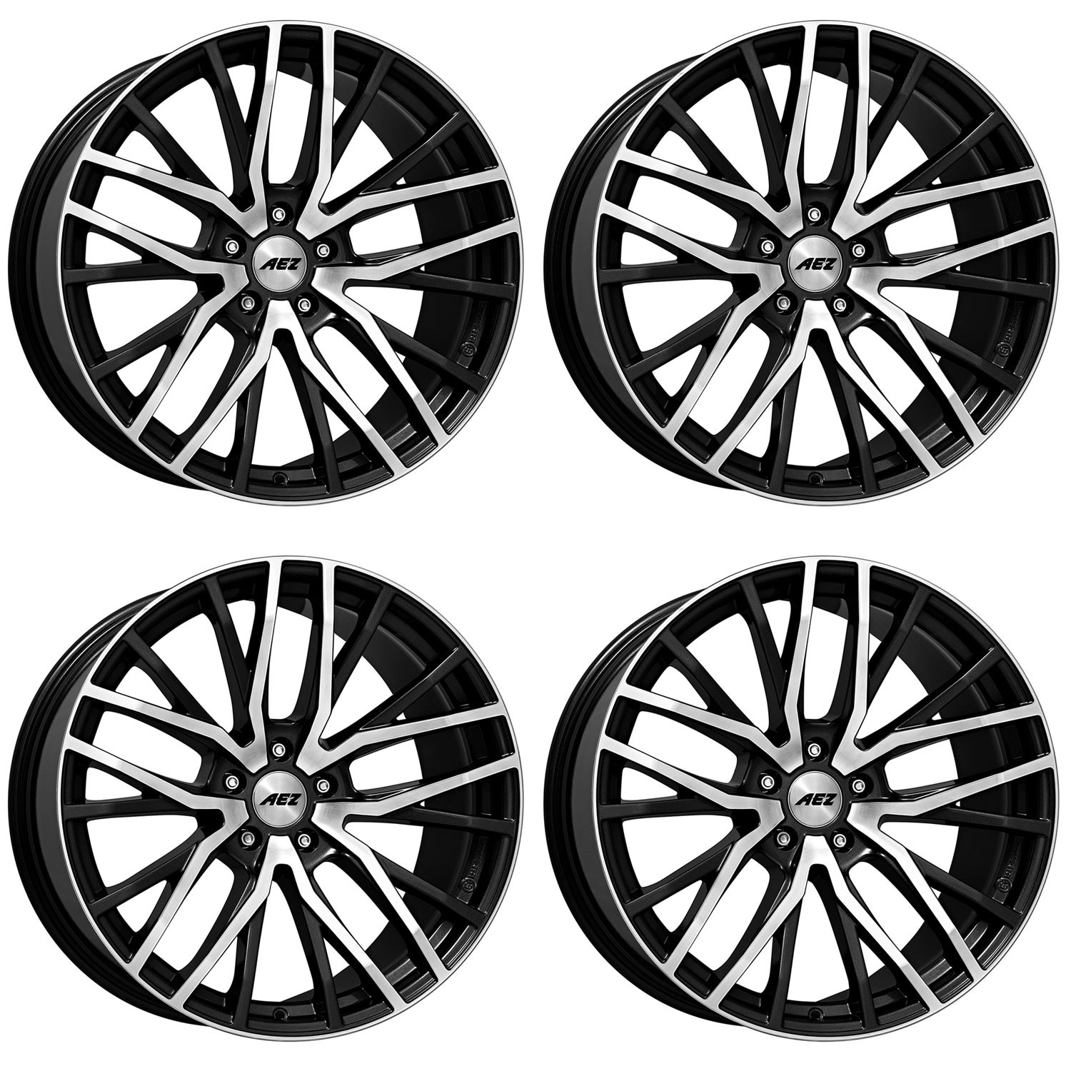 4 AEZ Panama dark Wheels 8.5Jx19 5x108 for Volvo C40 XC40 EX40