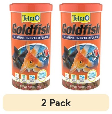 (2 pack)  Goldfish Flakes, Balanced Diet Fish Food, 7.06 oz.