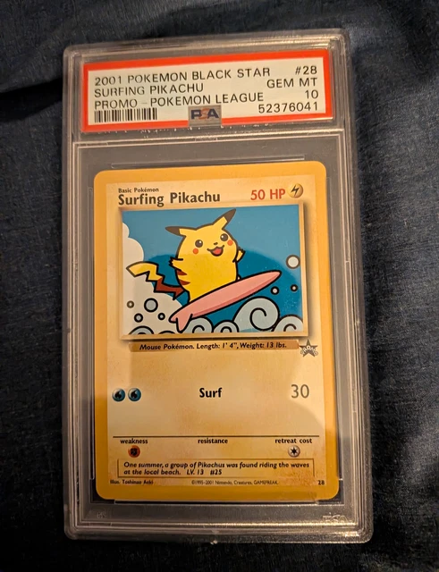 Pokemon Surfing Pikachu 28/53 Wotc Promo 2001 Regular PSA 10 Gem Mint