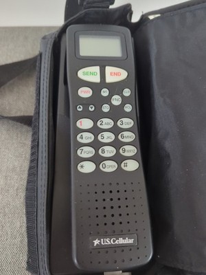 Vintage Audiovox Mobile Phone PRT9200 Brick Cell Phone US Cellular With Case