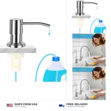 Soap Dispenser for Kitchen Sink, Upgrade Built in Sink Soap Dispenser Brushed...