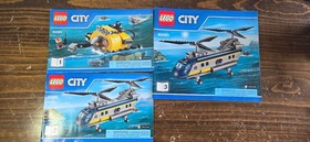 LEGO CITY: Deep Sea Helicopter (60093)  99% w/manual (fig damage)