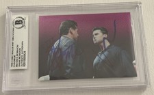 Vince & Shane McMahon Signed Auto Slabbed 1999 WWF Comic Images Card Beckett WWE
