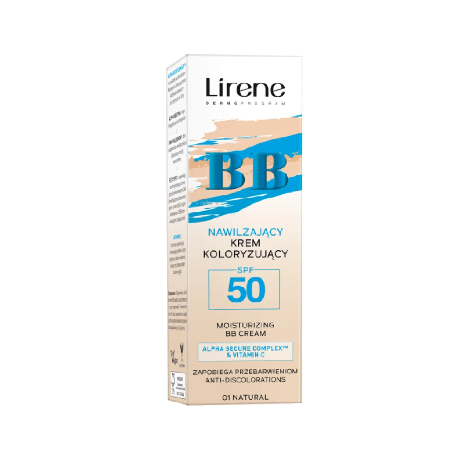 Lirene Bb Hydrating Bb Cream Spf 50 Shade 01 Natural 30 Ml - Image 2