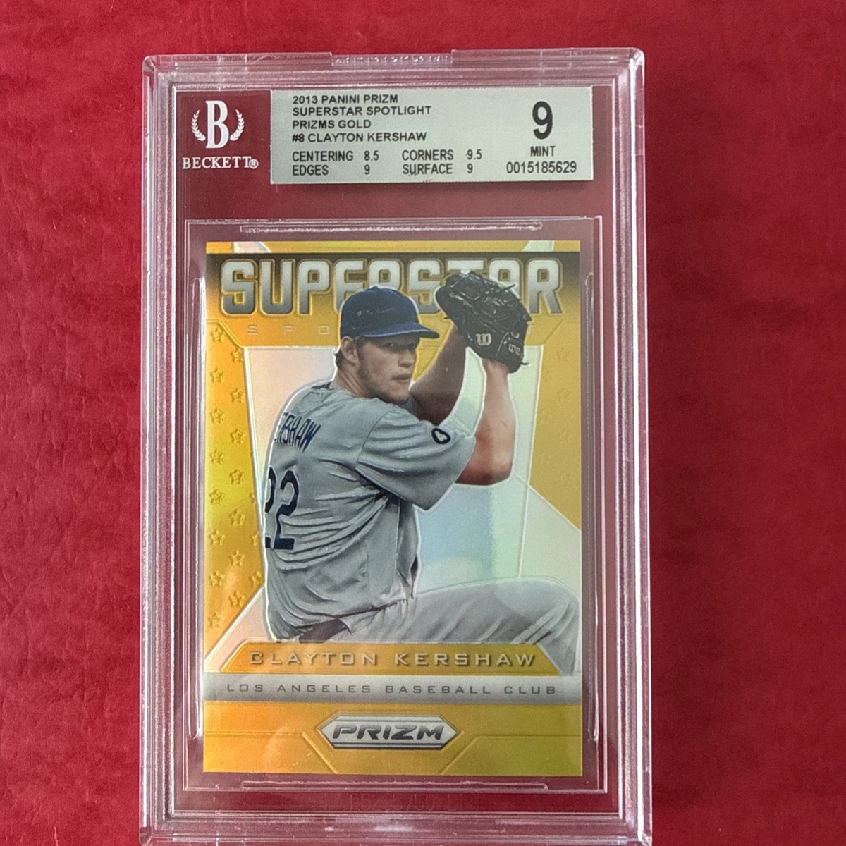 Clayton Kershaw Serial Numbered Baseball Sports Trading Cards for