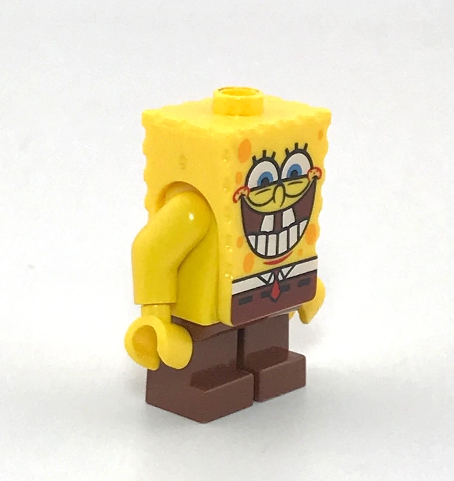 LEGO Bob Esponja Pantalones Cuadrados Minifigura Sonrisa con Parte Inferior Foto 3 de 4