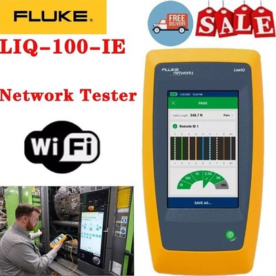 Fluke Networks LIQ-100-IE LinkIQ Industrial Ethernet Kabel+Wi-Fi+Netzwerktester