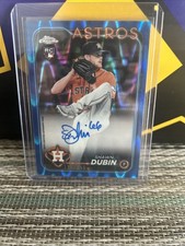 SHAWN DUBIN 2024 Topps Chrome #RA-SDU Blue RayWave AUTO RC #/150 - Astros