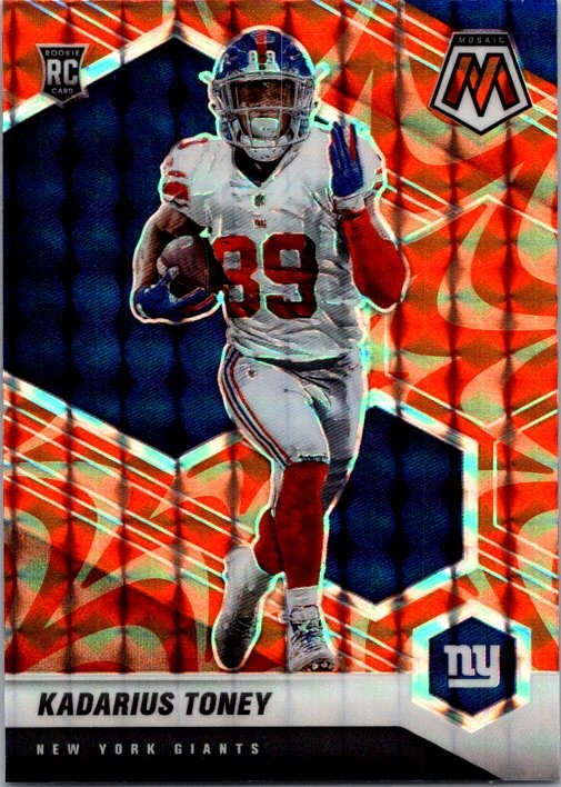 2021 Panini Mosaic #312 Kadarius Toney Prizm Reactive Orange