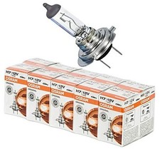 10x Headlight Bulbs H7, Longlife, 12V, 55W, 64210L, Set of 10
