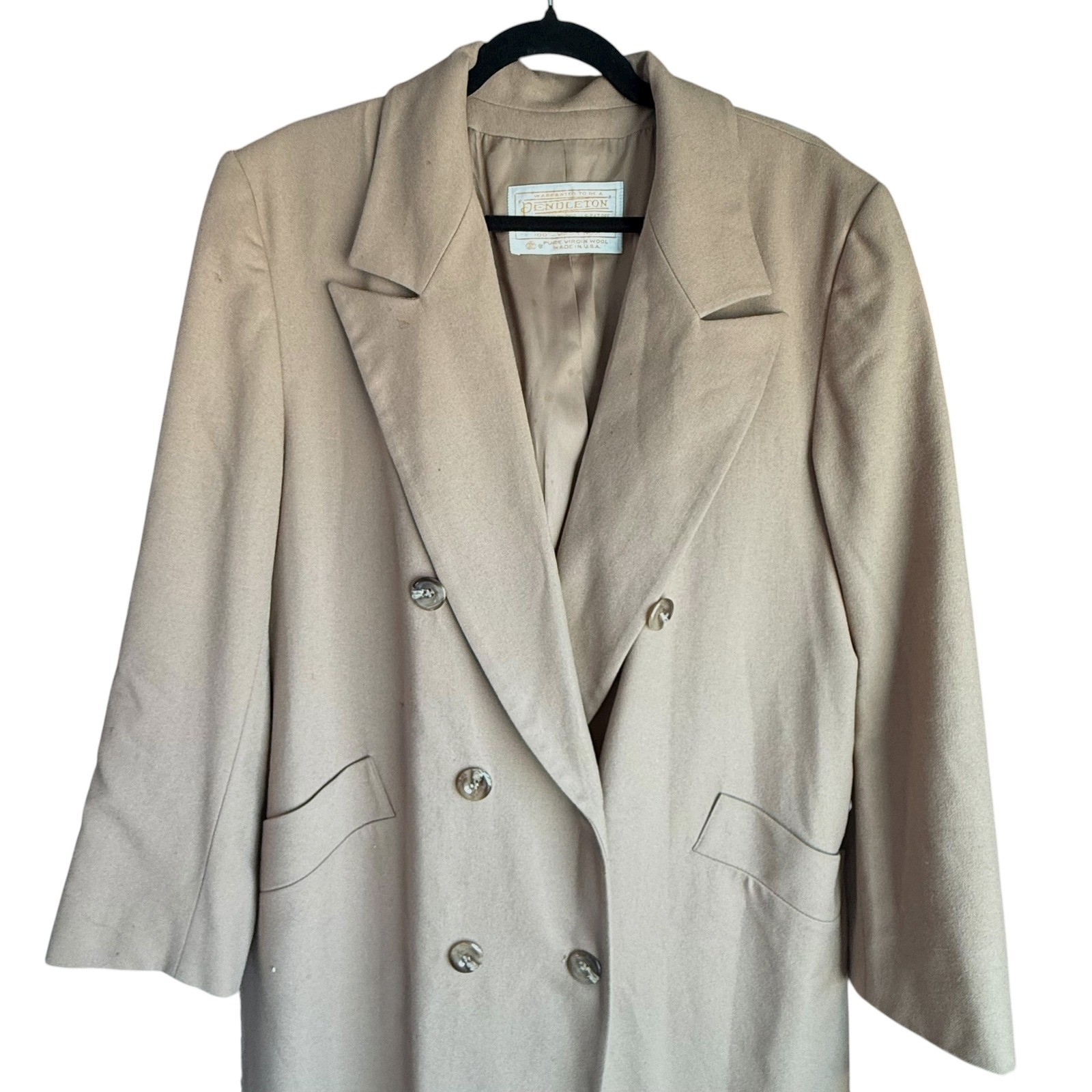 Pendleton Woolen Mills Double Breasted Trench Lon… - image 2