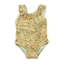 Rylee + Cru Arielle One-Piece Swimwear Blush Floral Baby 6-12 Months