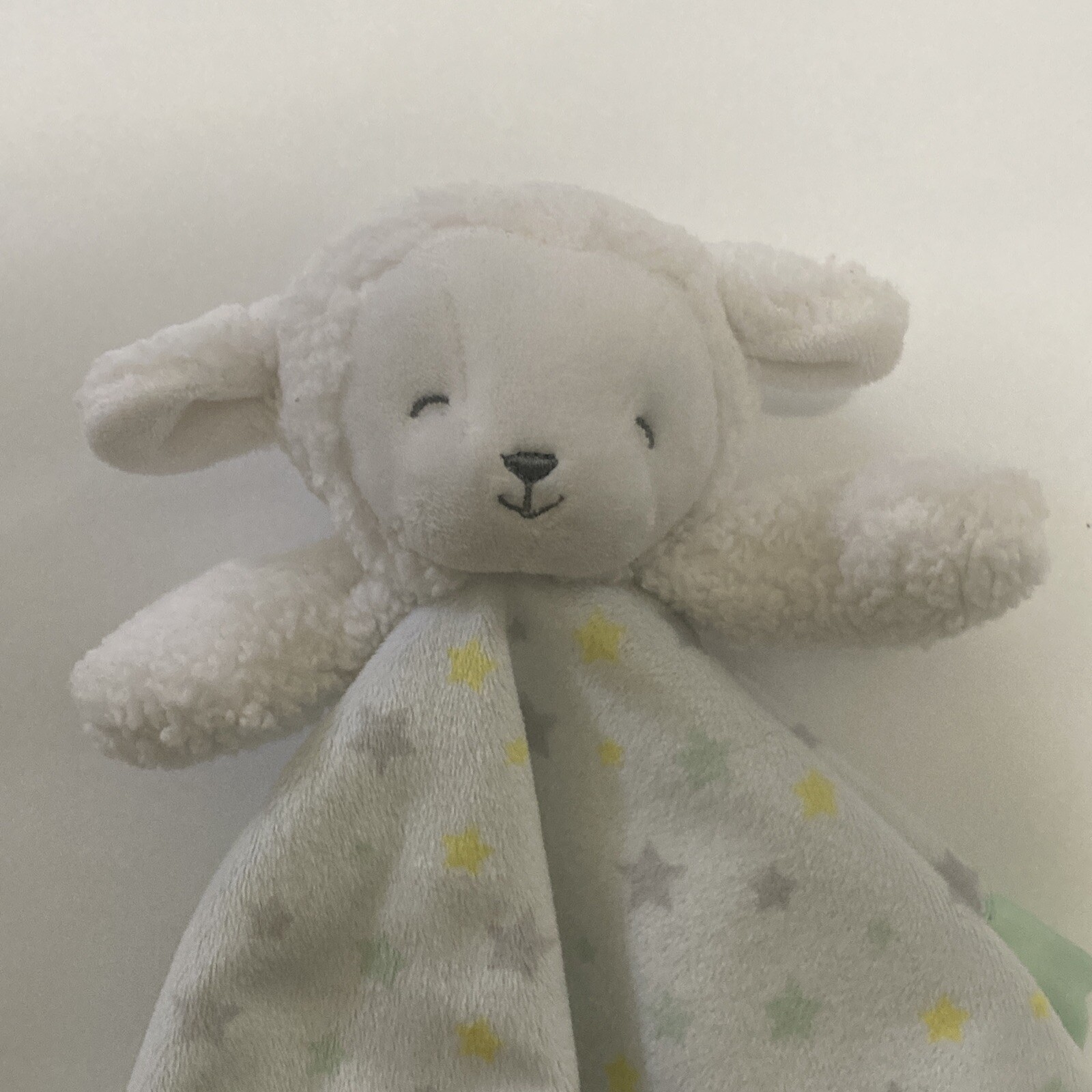 Carter's Child of Mine Lamb Lovey Stars Security Blanket Mint Green 12